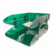 Document Rack Transparent Green 2 Layers of Plastic METRO Document Rack Transparent Green 2 Layers of Plastic METRO